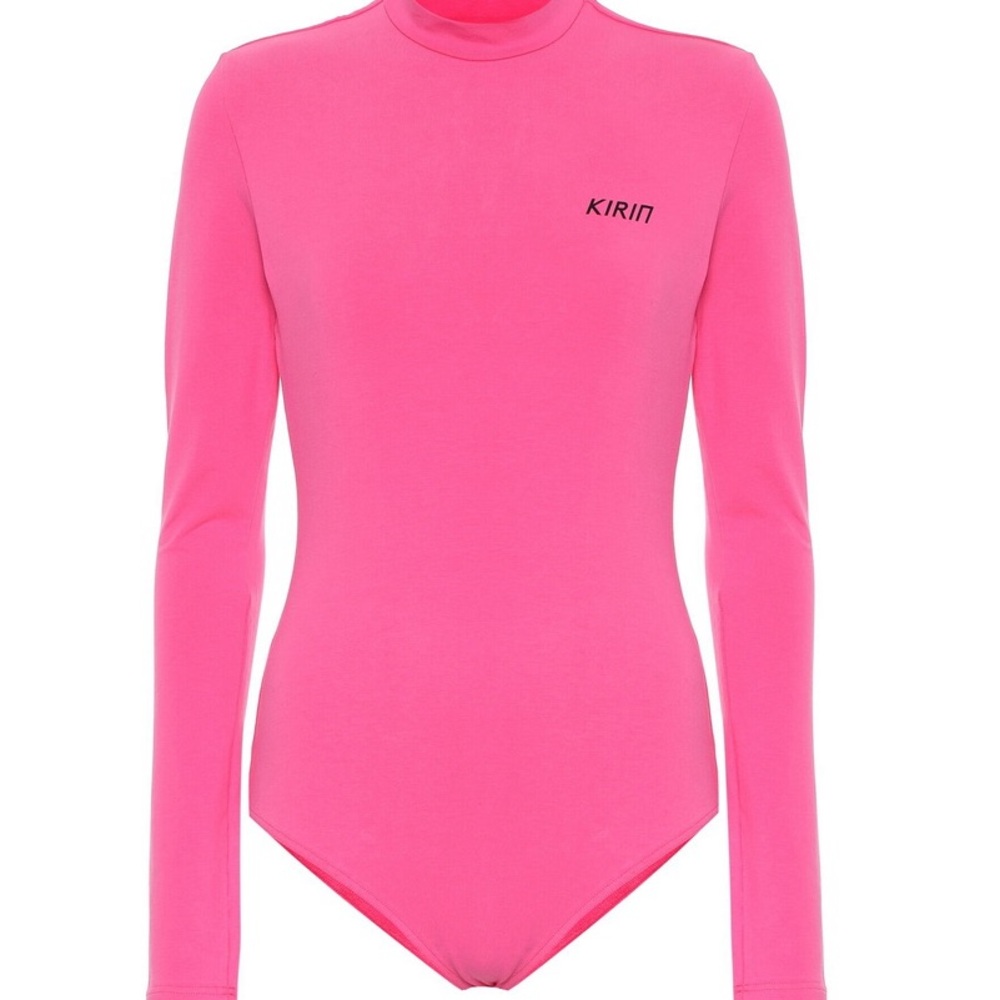 Kirin  Logo stretch Cotton Bodysuit. Size M. NWT. MSRP $355